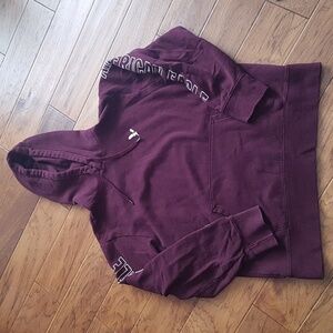 American Eagle Men's Super Soft Hoodie Spellout Arms Kangaroo Pocket Size L